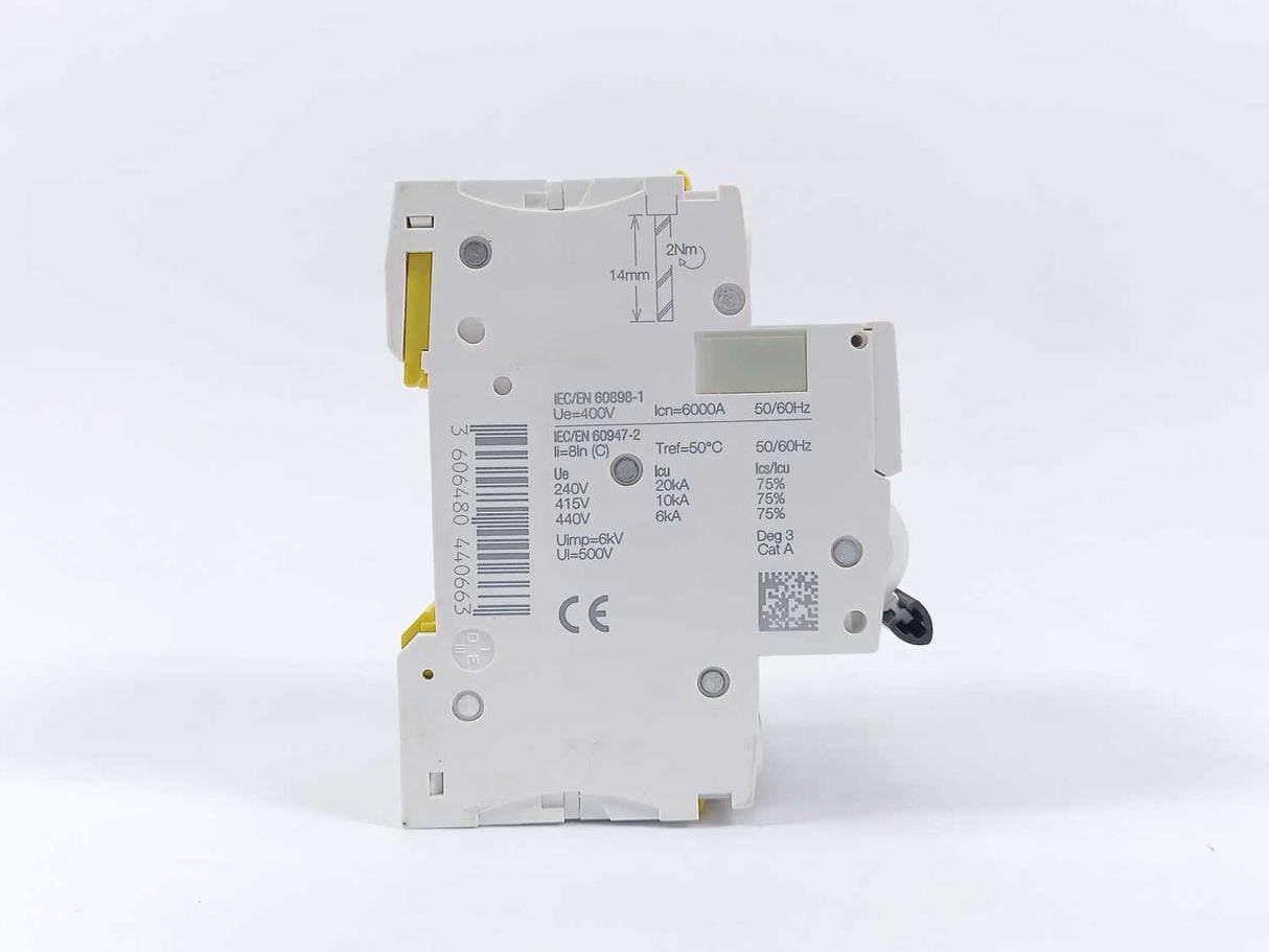 Schneider Electric A9F04316 Cicuit Breaker, iC60N C 16A Batch 4 Pcs.