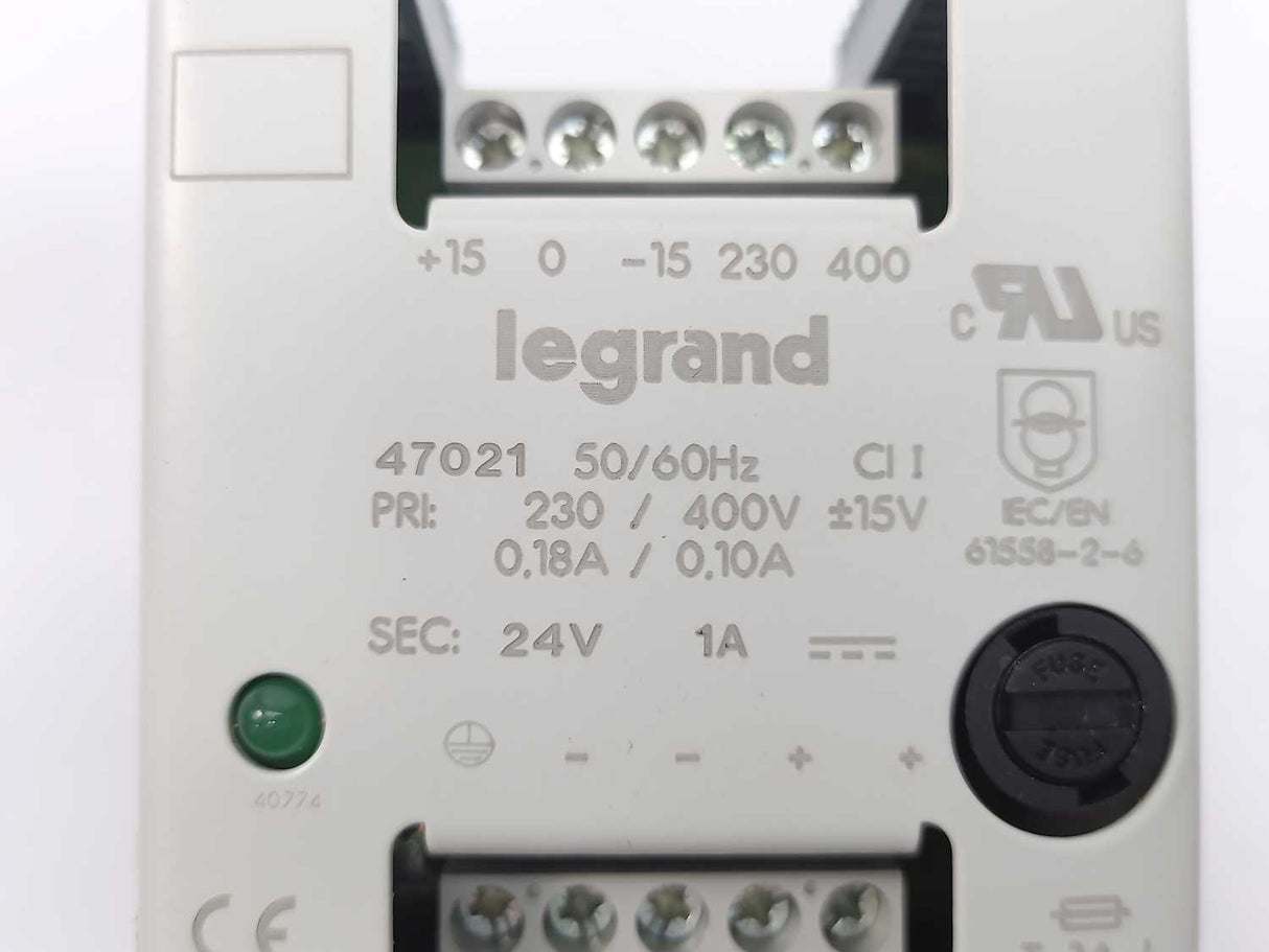 Legrand 47021 Filtered Single-Phase Rectified Power PrimSupply 230V/400V - 24V