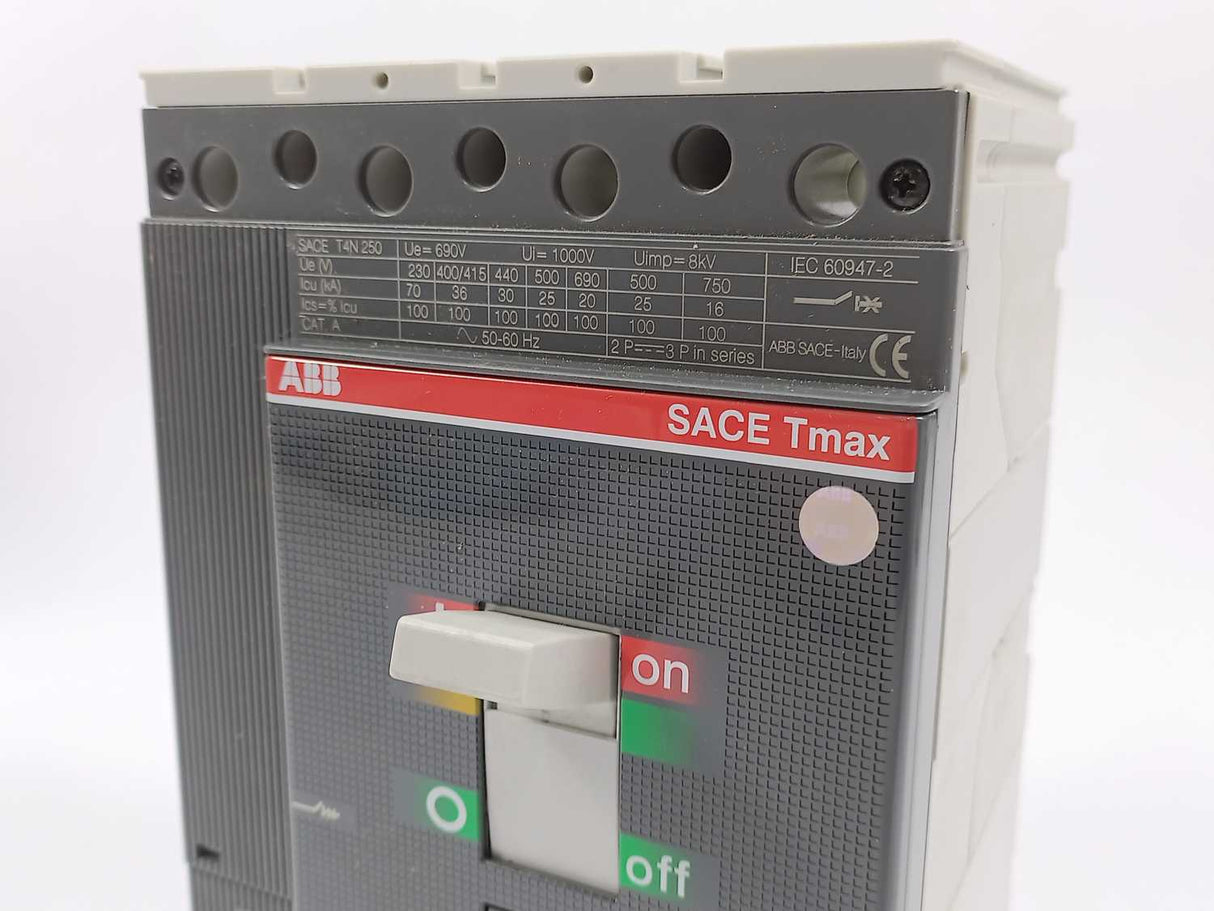 ABB 1SDA054271R1 Circuit Breaker, T4N 250 TMA 125-1250 4p F F InN=100%In