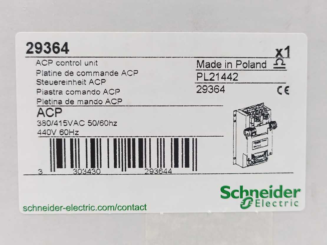 Schneider Electric 29364 ACP Control Unit