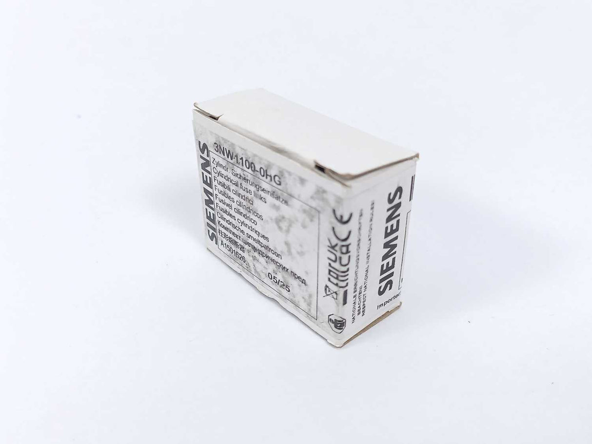 Siemens 3NW1100-0HG Cylindrical Fuse Link, Class CC, 10A, Time-Lag Batch 4pcs.