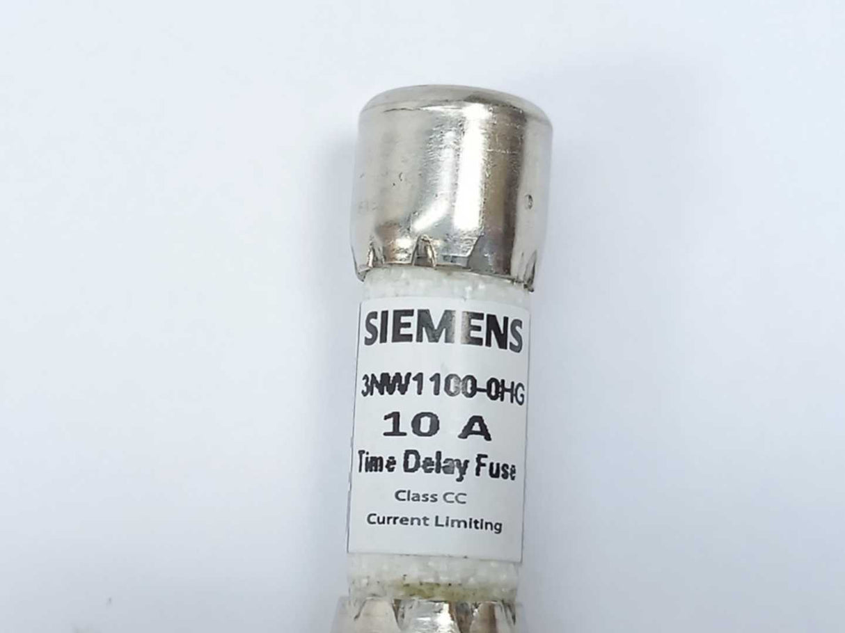 Siemens 3NW1100-0HG Cylindrical Fuse Link, Class CC, 10A, Time-Lag Batch 4pcs.
