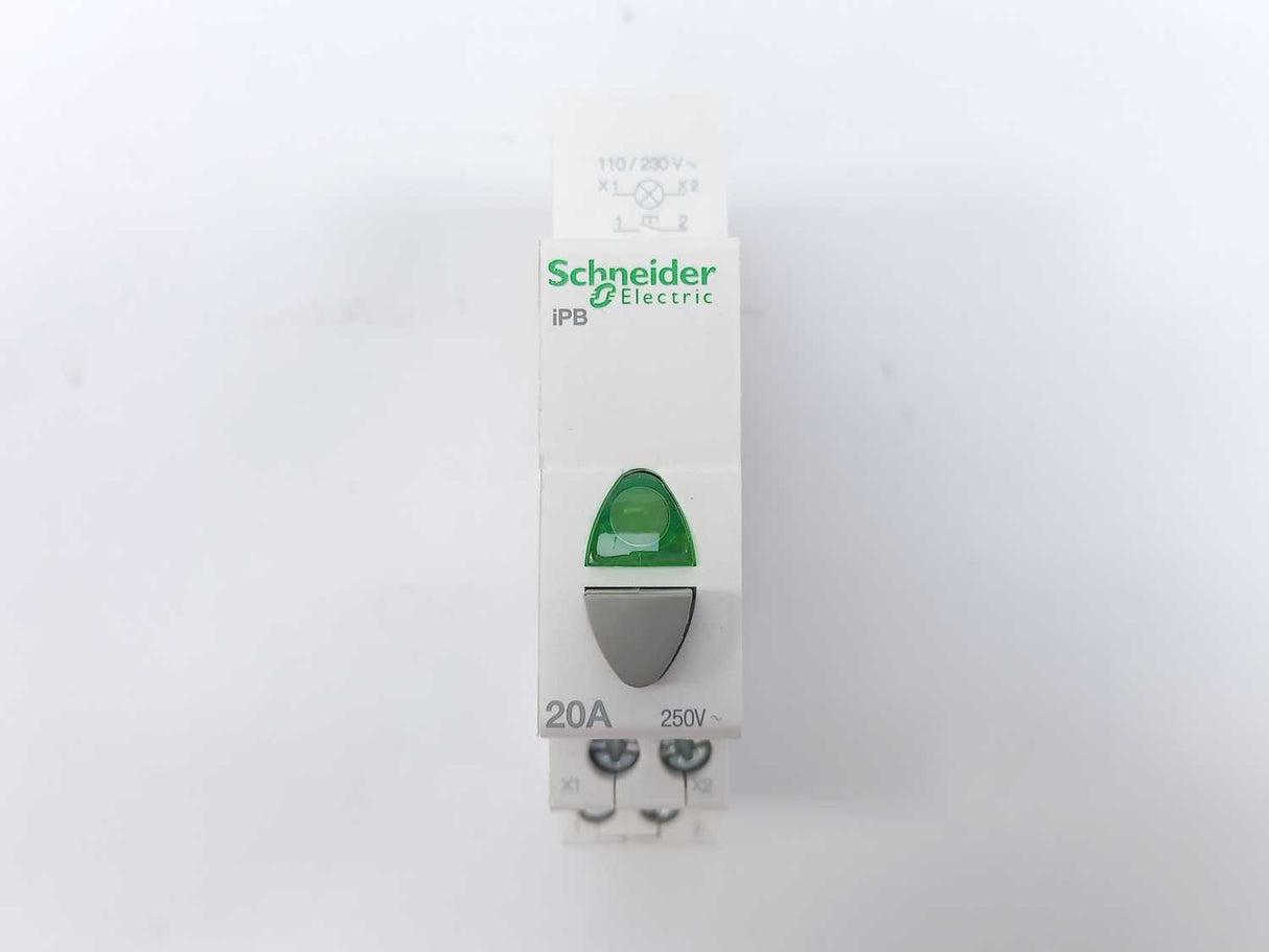 Schneider Electric A9E18036 iPB Push Button + Green Indicator Light Batch 10pcs.