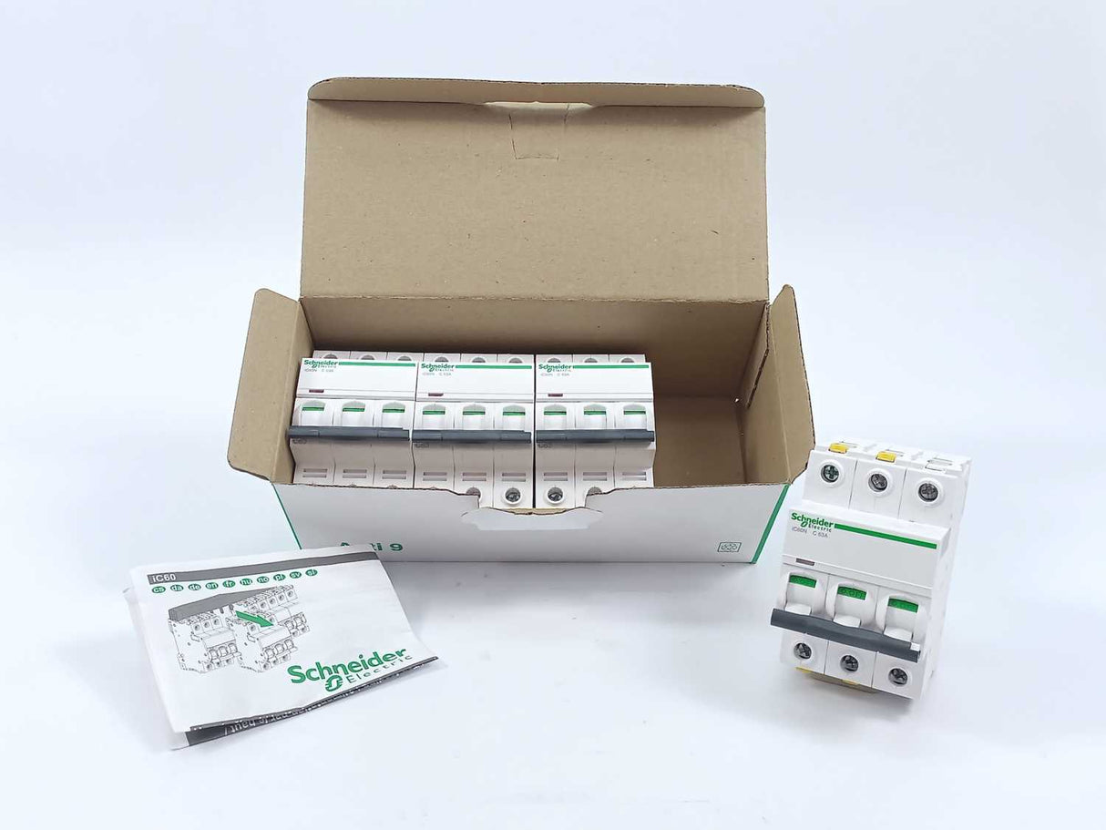 Schneider Electric A9F04363 Miniature Circuit Breaker Batch 4pcs.