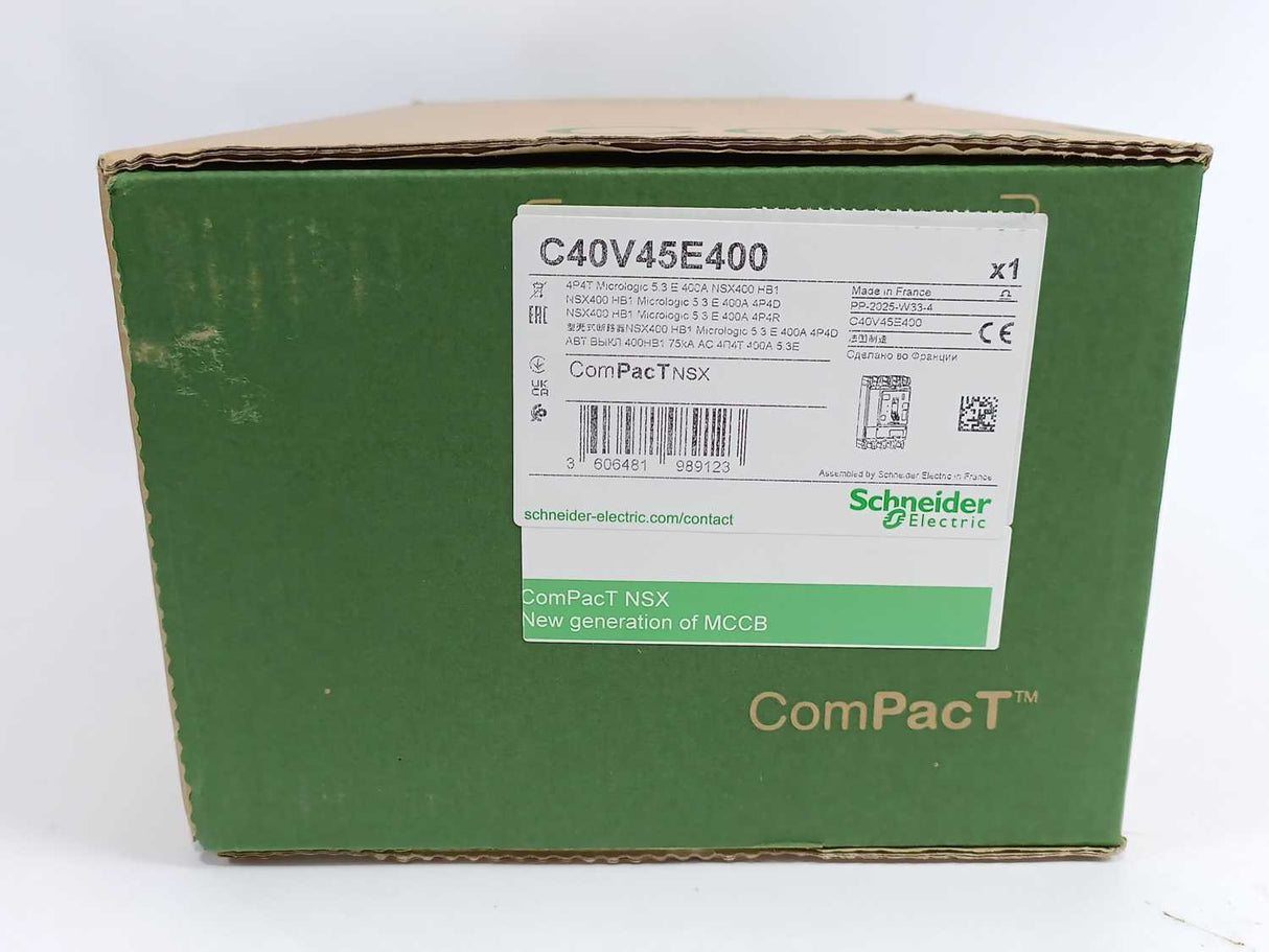 Schneider Electric C40V45E400 Circuit Breaker ComPacT NSX400HB1