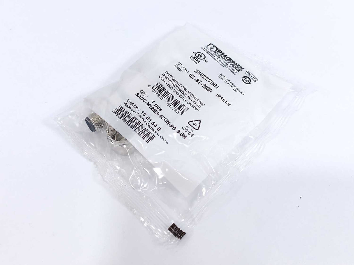 Phoenix Contact 1501540 SACC-M12MS-4CON-PG 9-SH Connector