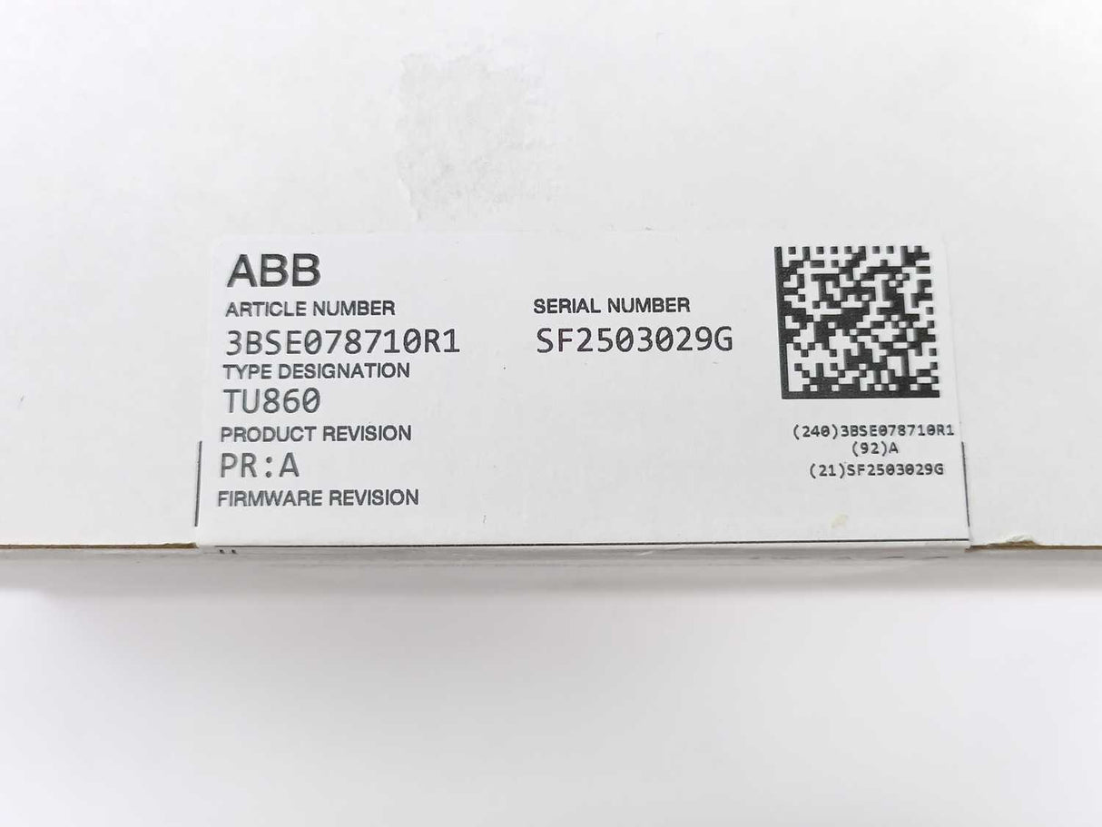 ABB 3BSE078710R1 TU860 MTU for Ethernet FCI and S800