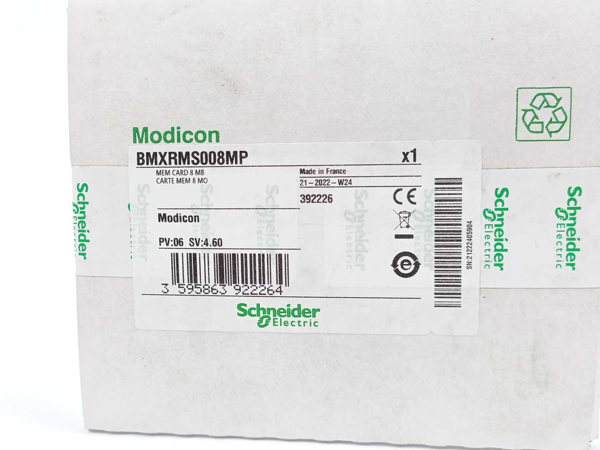Schneider Electric BMXRMS008MP Memory Card 8MB