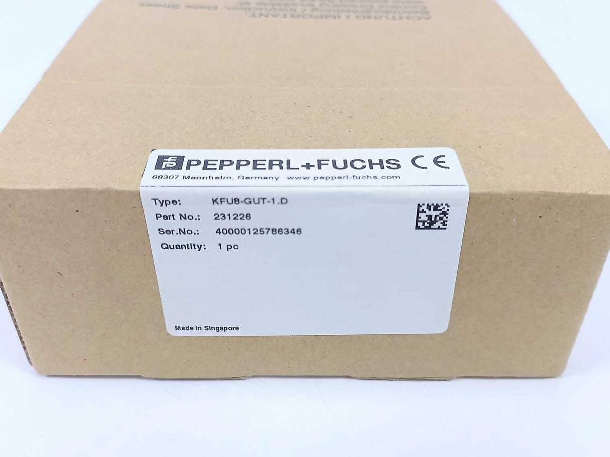 Pepperl+Fuchs 231226 Temperature Converter with Trip Values KFU8-GUT-1.D