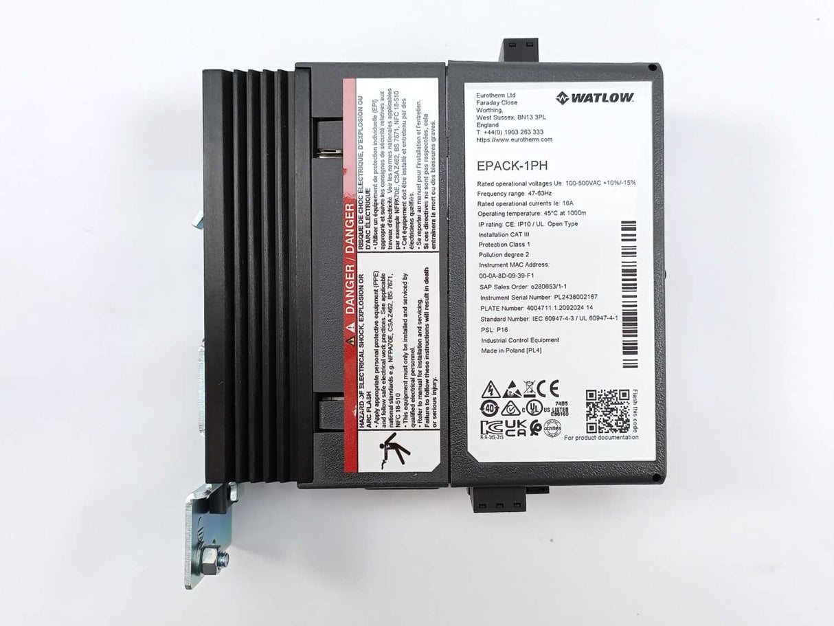 Watlow Controls EPACK-1PH Compact SCR Power Controller With: US141