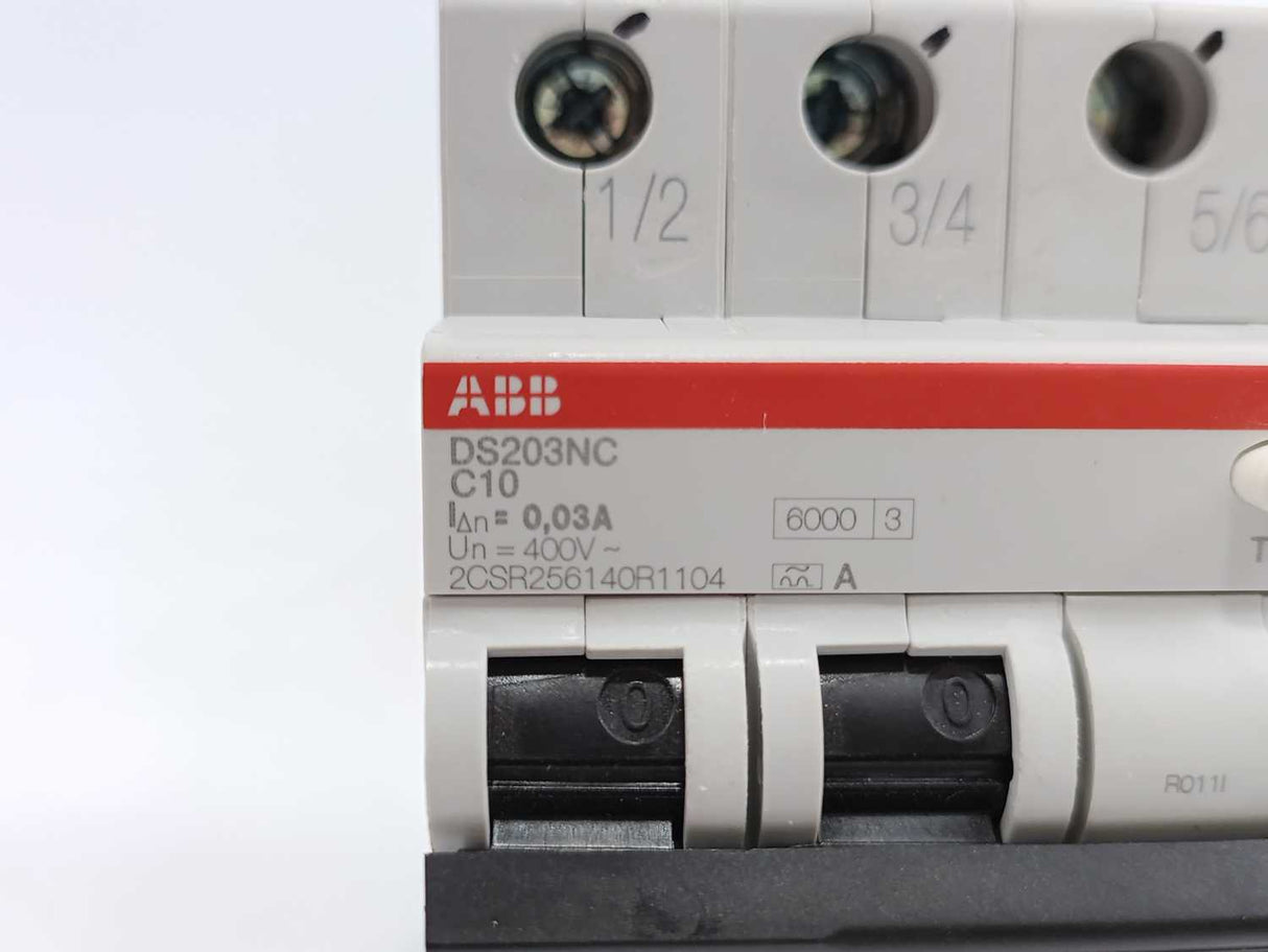 ABB 2CSR256140R1104 Residual Current Circuit Breaker, DS203NC C10 A30