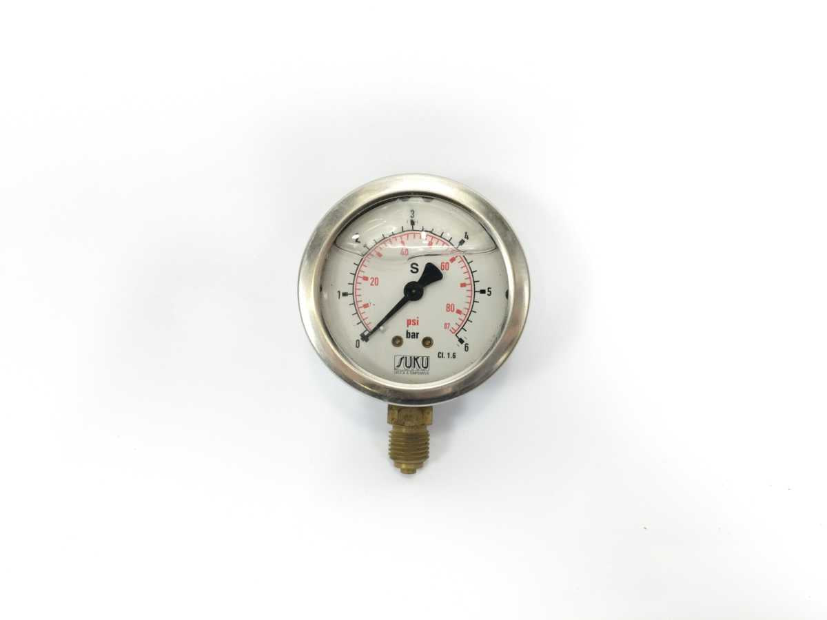 Suku Druck & Temperatur NG63 0-6bar 0-87psi