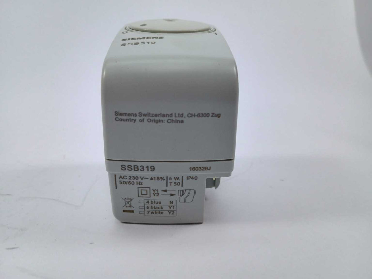 Siemens SSB319 Valve Actuator 1 Pcs.