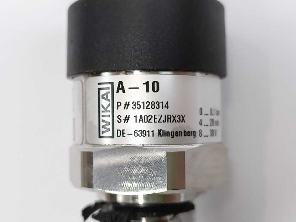 WIKA 35128314 A-10 Pressure Transmitter 0...0.1 Bar Gauge