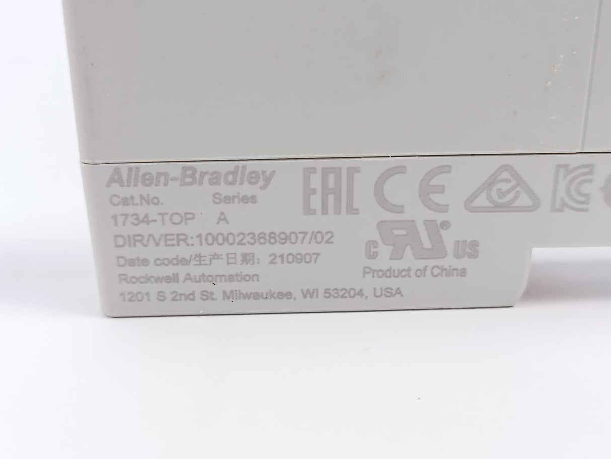 AB 1734-IB8 Ser. D, FW 3.031POINT I/O 8 Point Digital Input Module, w/ 1734-TOP