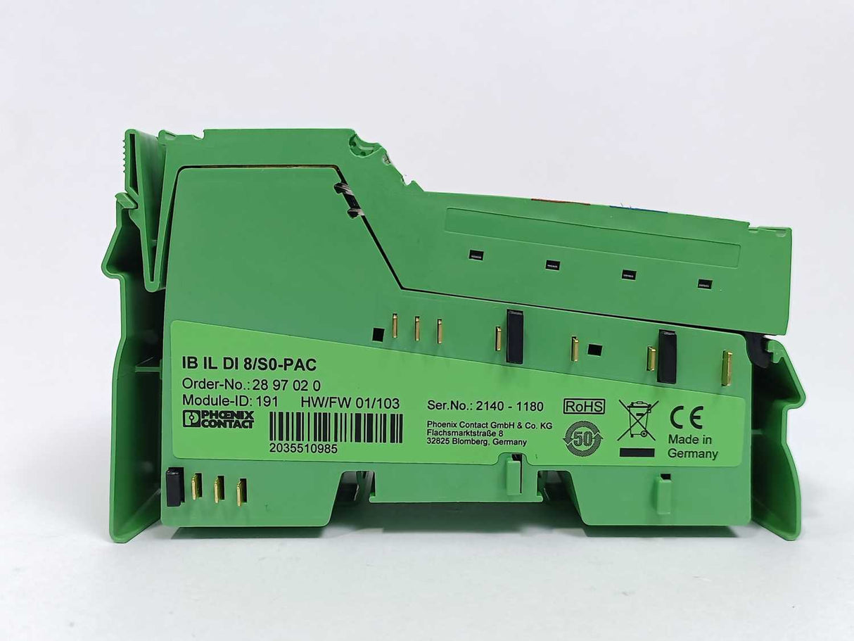Phoenix Contact 2897020 IB IL DI 8/S0-PAC Digital Module