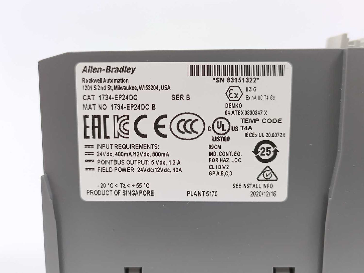 AB 1734-EP24DC Ser. B Point I/O Extension Power Module