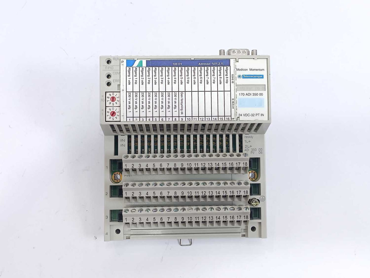 Schneider Electric 170ADI35000 TSX Momentum I/O Base, 24VDC-32PT IN