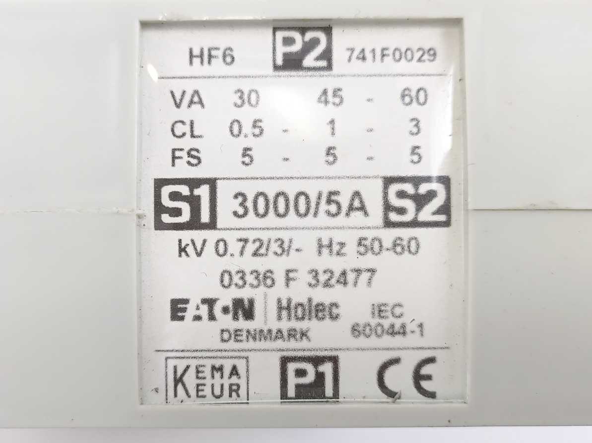 Eaton Holec 741F0029 HF6 Current Transformer 3000/5A