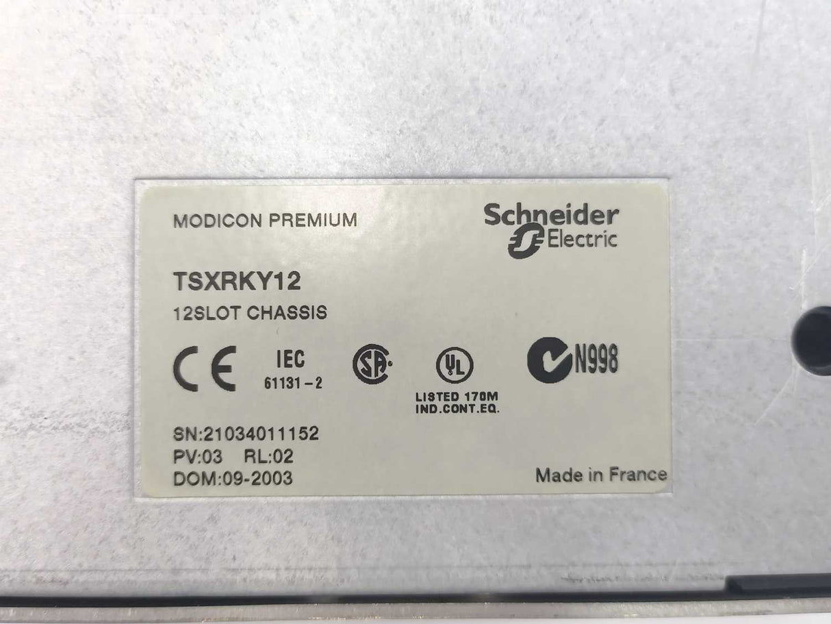 Schneider Electric TSXRKY12 TSX Premium Rack 12 Slots