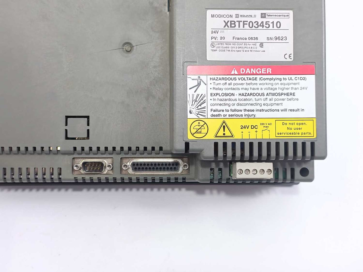 Schneider / Telemecanique XBTF034510 Modicon Touch Screen Panel 24V