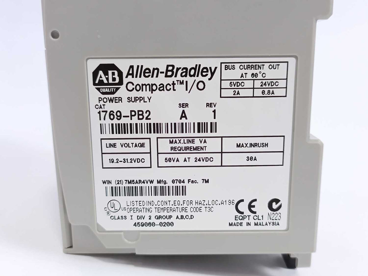 AB 1769-PB2 Ser. A Compact I/O Power Supply 24VDC