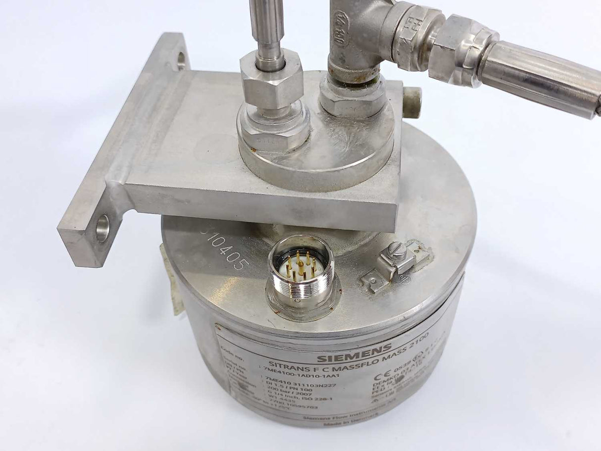 Siemens 7ME4100-1AD10-1AA1 SITRANS F C MASSFLO MASS 2100 Flow Sensor Instruments
