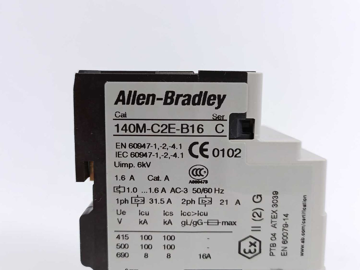 AB 140M-C2E-B16 Ser. C. Motor Protection Circuit Breaker, 1-1,6 A