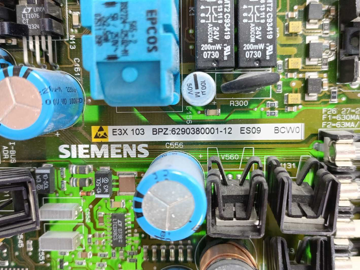 Siemens E3X103 BPZ:6290380001-12CES09 BCW0 Motherboard Control Panel Module