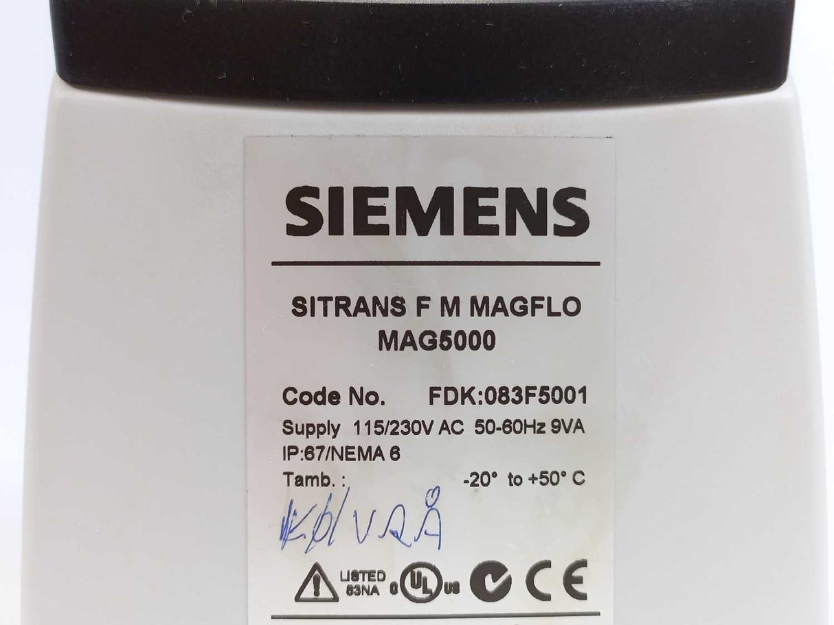 Danfoss 083F5001 Sitrans MAGFLO Flowmeter MAG5000