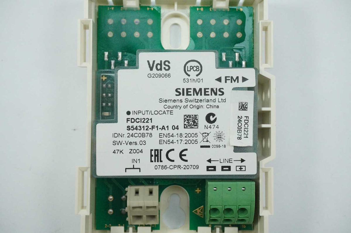 Siemens S54312-F1-A1 Input Module 100680554