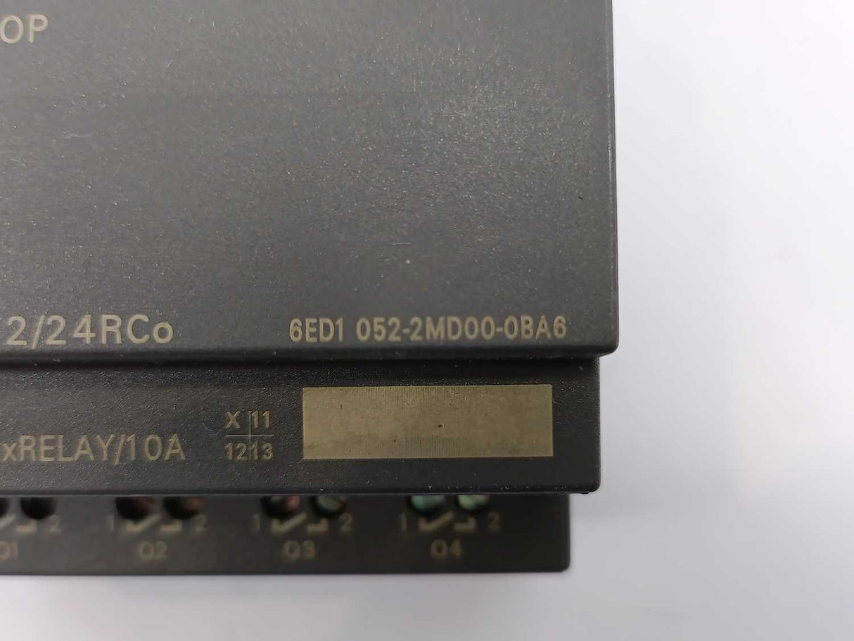 Siemens 6ED1 052-2MD00-0BA6 LOGO! Output Module, 4xRELAY/10A, DC 12/24V