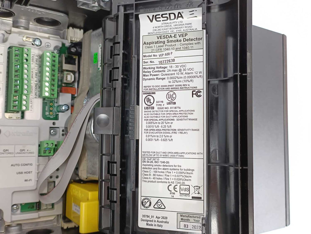 Vesda VEP-A00-P Aspirating Smoke Detector, VESDA-E VEP