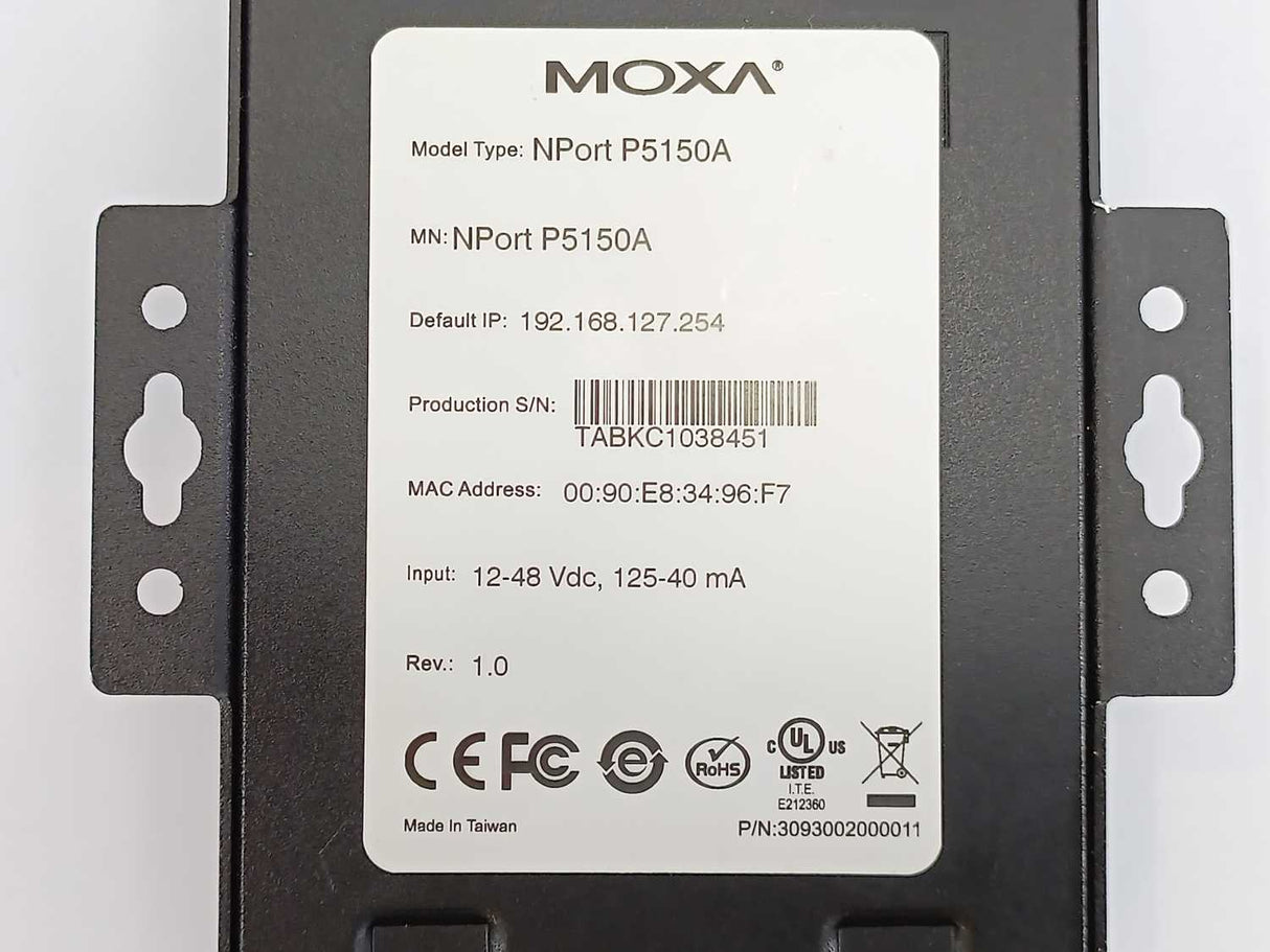 Moxa NPort P5150A Ethernet Serial Device Server