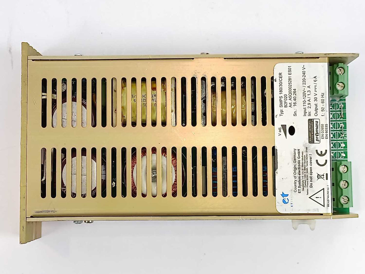 ET System SMPS 180/30/CER B2F020 Power Supply A5Q00025281 ES01