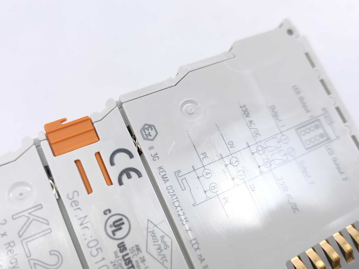 Beckhoff KL2602 Relay, up to 230 V AC/DC 2 Pcs. box
