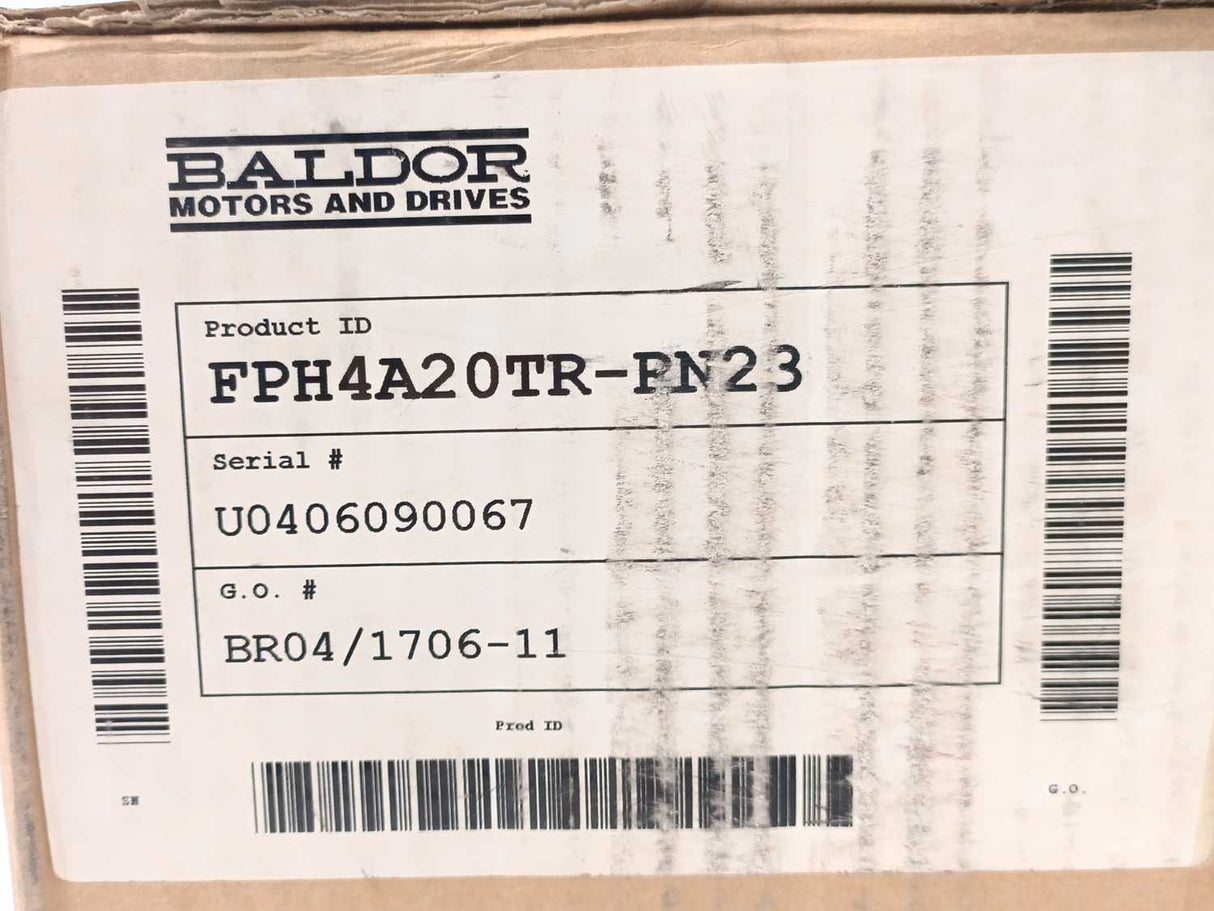 BALDOR FPH4A20TR-RN23 3-Phase Servo Drive