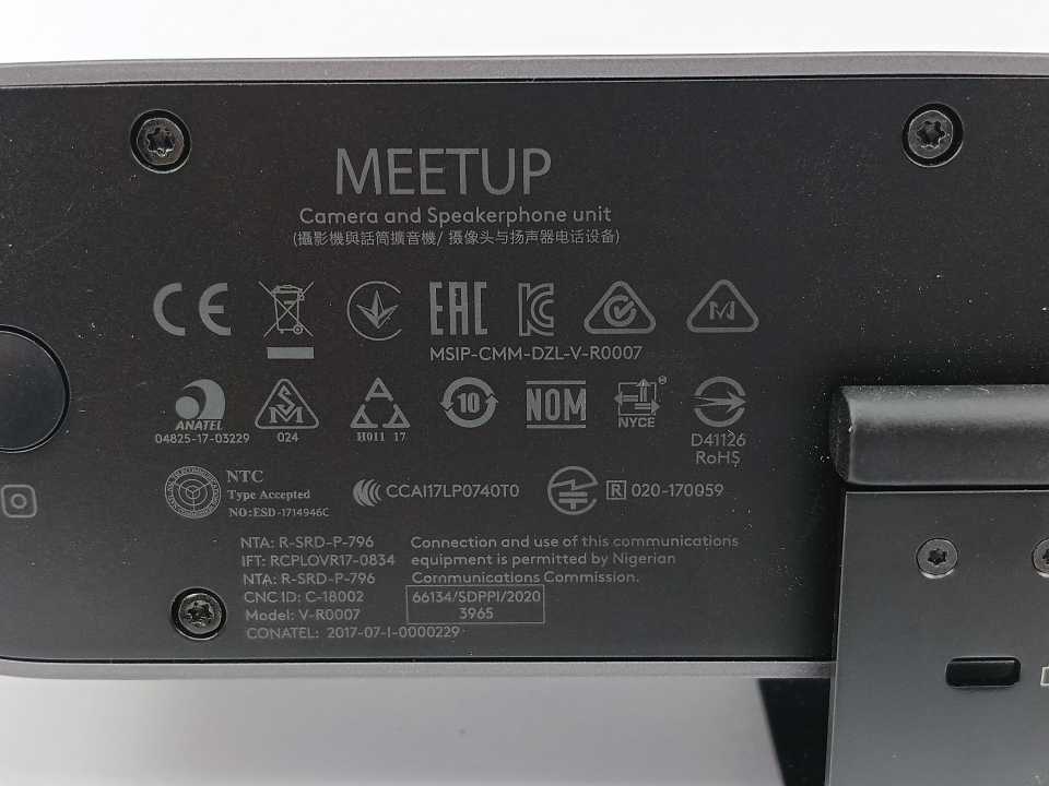Logitech 860-000525 V-R0007 Camera And Speakerphone Video Collaboration Device