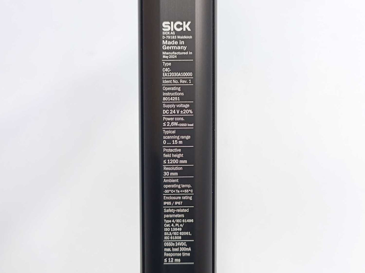 SICK 1211502 C4C-EA12030A10000 Safety Light Curtain