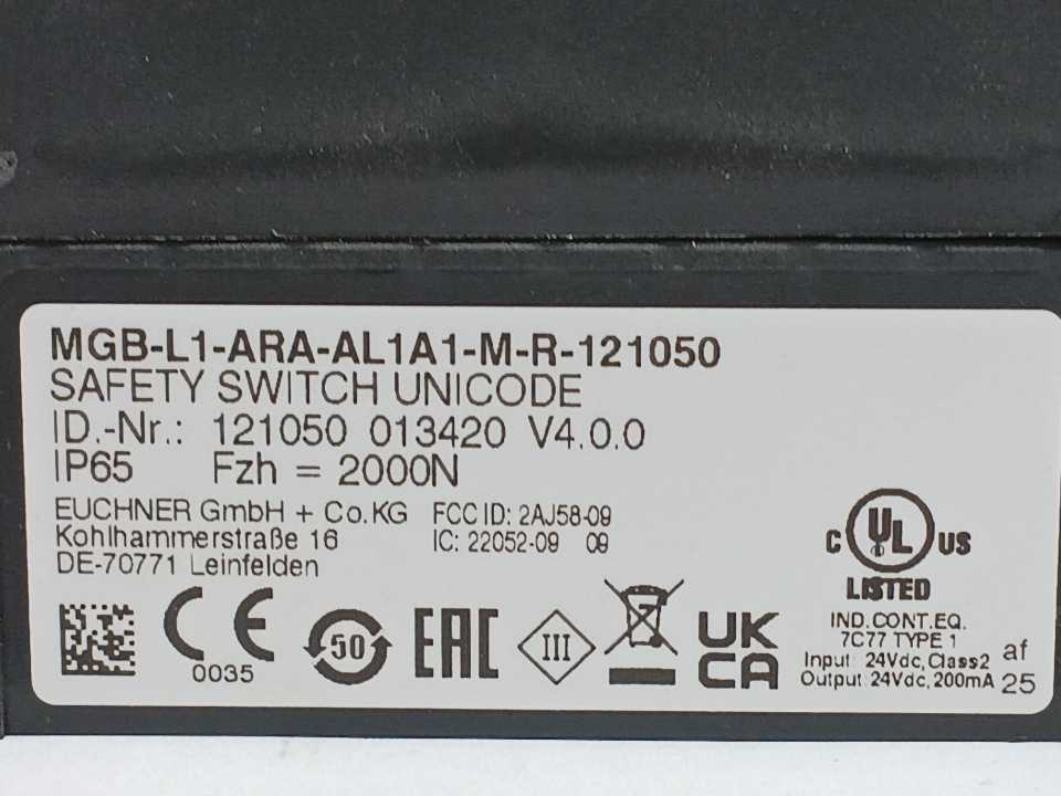 Euchner MGB-L1HE-APA-L-156003 156003 Safety Switch Unicode Locking Set