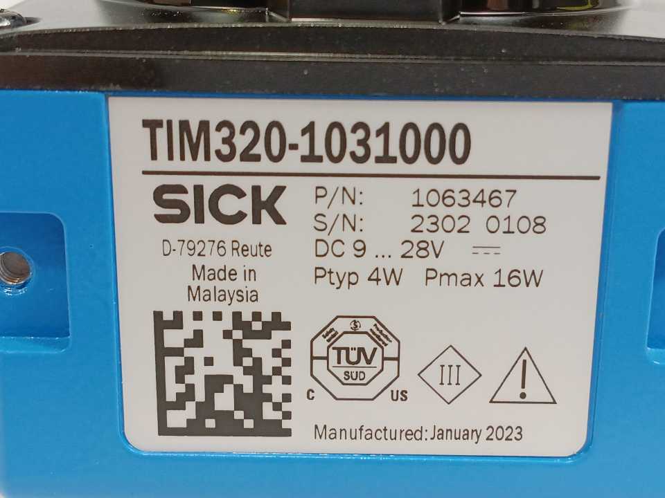 SICK 1063467 TIM320-1031000 Lidar Sensor