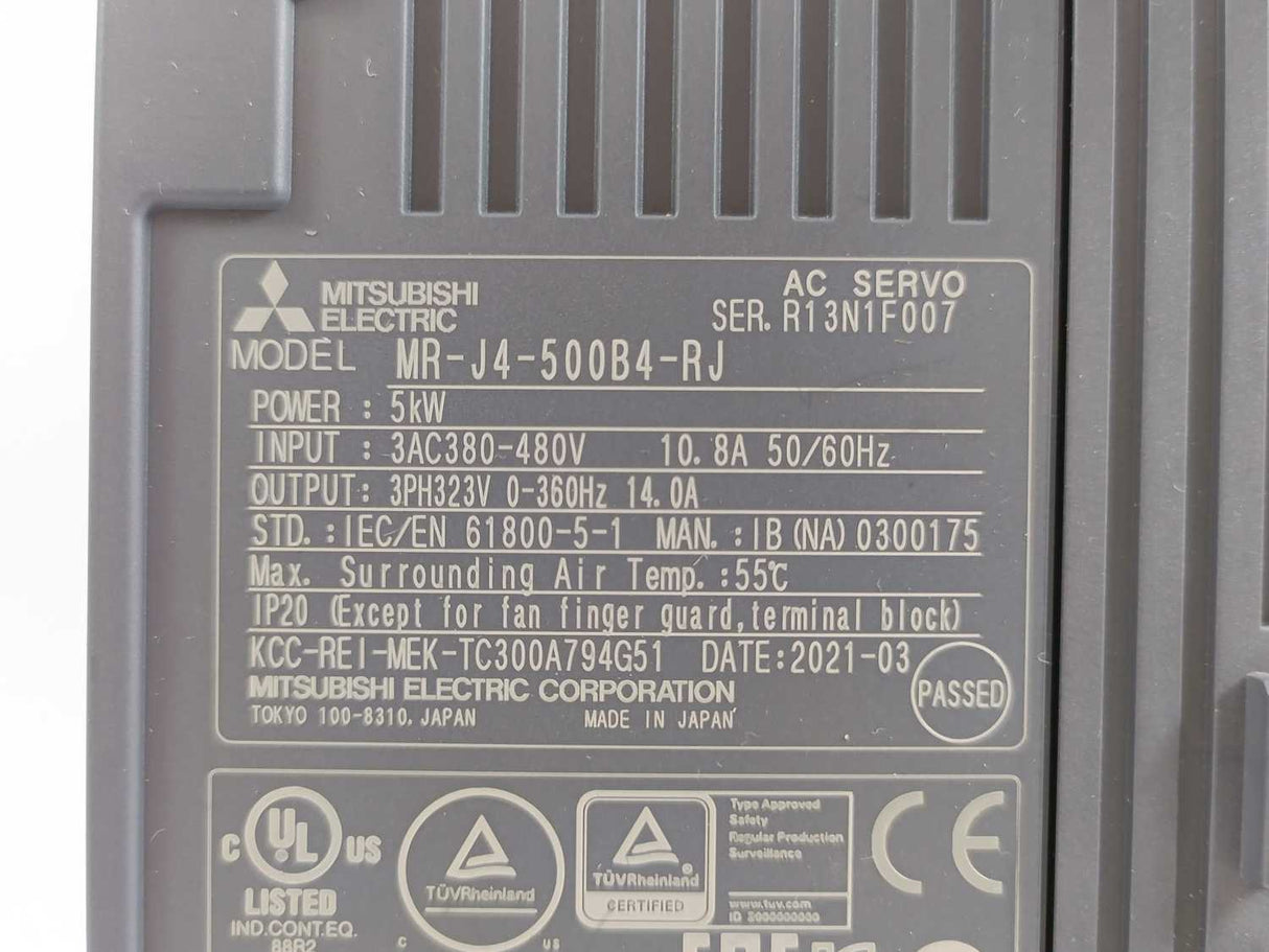 Mitsubishi MR-J4-500B4-RJ MELSERVO-J4 Digital AC Servo Amplifier