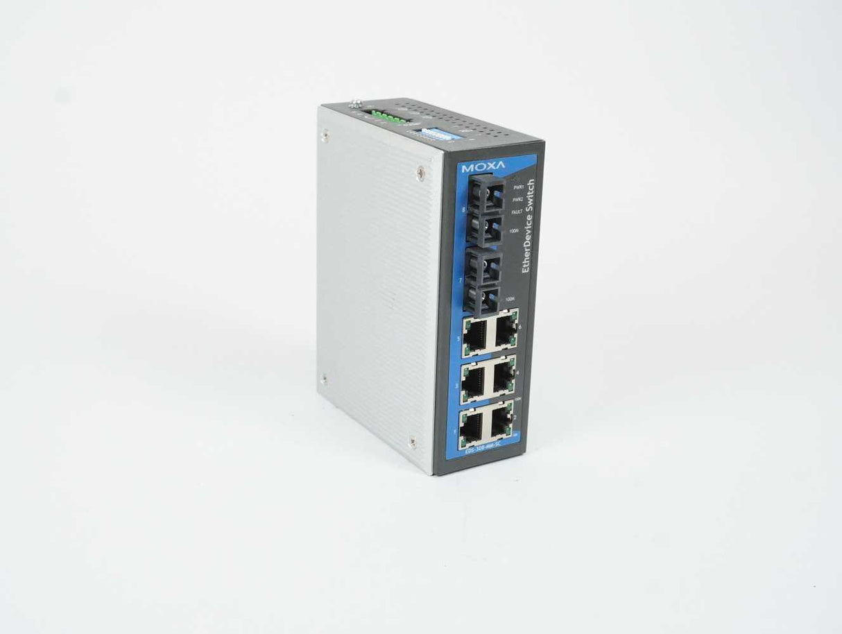 Moxa EDS-308-MM-SC EDS-308-MM-SC missing DIN rail clip