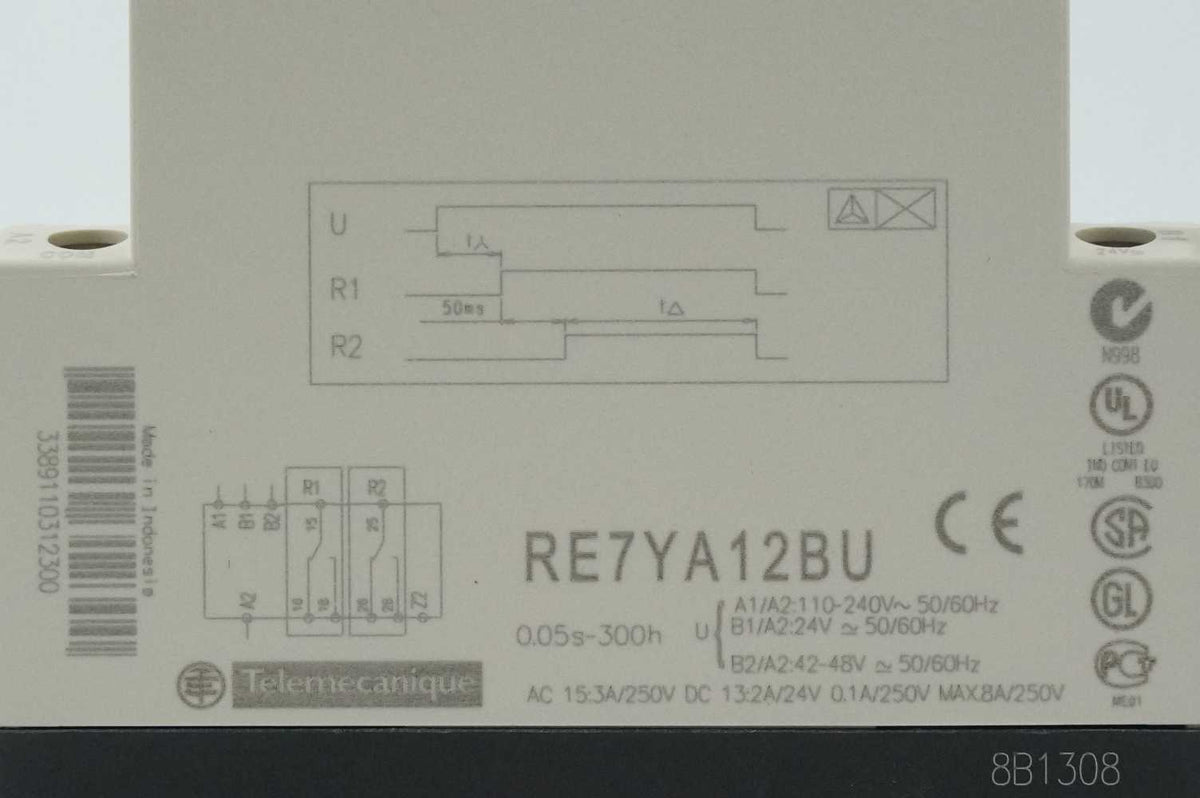 Schneider Electric RE7YA12BU Zelio-Time Star-Delta Timer Relay 031230