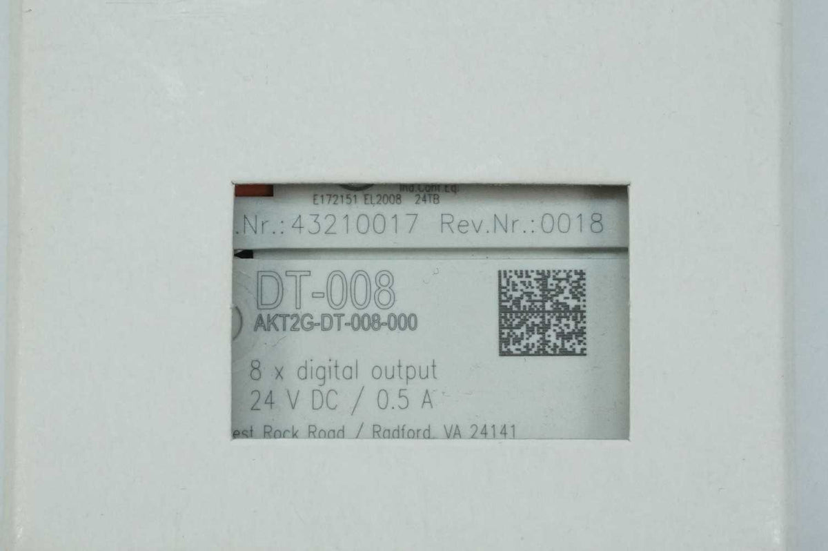 Schneider Electric AKT2G-DT-008-000 DT-008 8x Digital Output Module