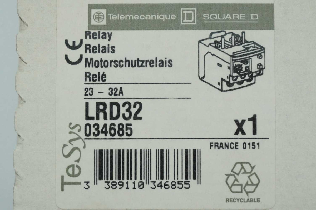 Schneider Electric LRD32 TeSys Thermal Overload Relay 23-32A 034685