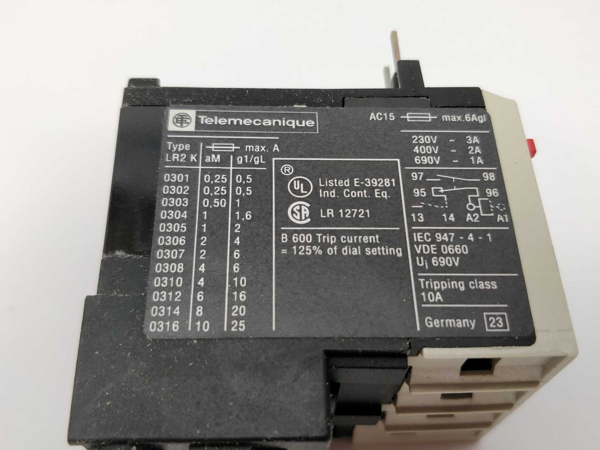 TELEMECANIQUE LR2K0308 Thermal overload relay