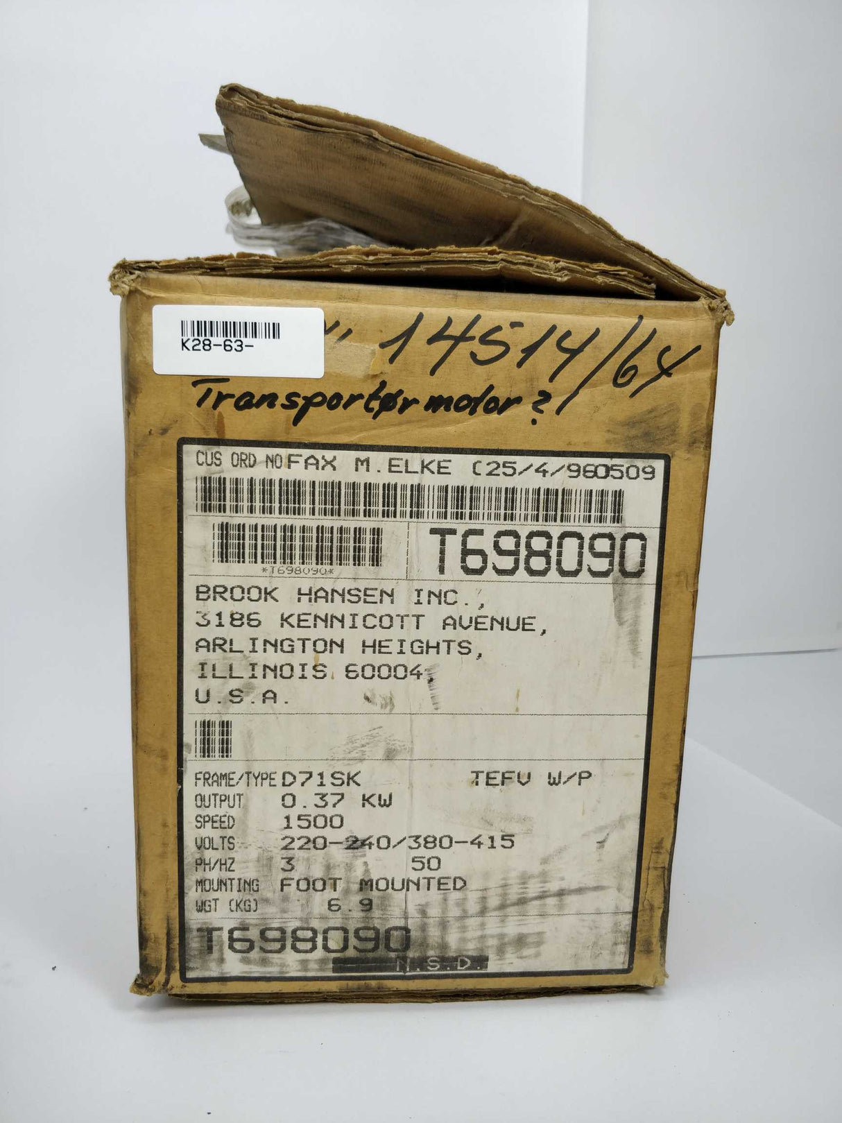 Brook Hansen D71SK T698090