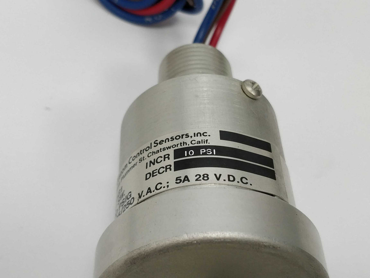 CCS 611G1 500 PSI, 125/250 V.A.C