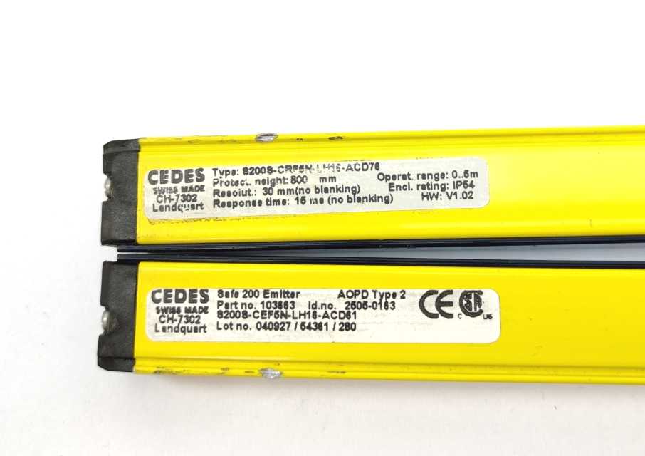 Cedes 82008-CRF5N-LH16-ACD76 Safe 200 Receiver Set